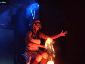 Fire Dancer Porn - Busty Stage Performer Dorothy Black Going Topless and Playing With Fire -  Free Porn Videos - YouPorn
