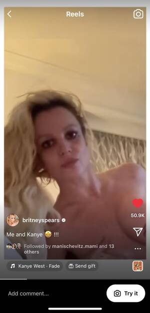 Britney Spears Real Porn - Britney Spears announcing a collab with Ye on her instagram? : r/GoodAssSub