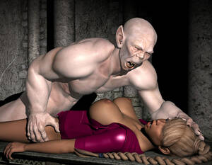 3d Monster Porn Vampire - Hideous vampire force fucking a busty blonde