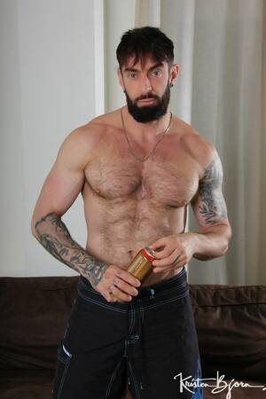 Hairy Chest Gay Porn Stars - German gay porn star Andre Cruise bottoms for hairy hunk Scott Carter's  huge dick at Kristen Bjorn â€“ Dirty Boy Reviews