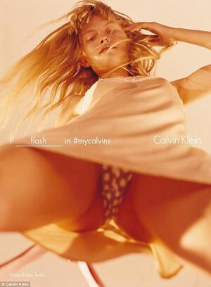 beyonce upskirt ass - Klara Kristin from Calvin Klein's upskirt ad DEFENDS the controversial  image | Daily Mail Online