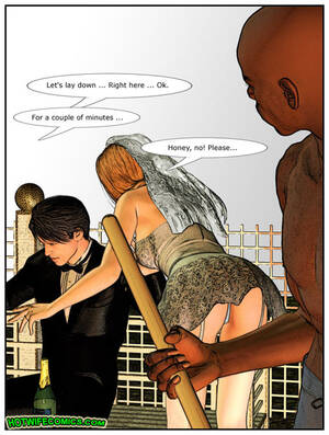 Interracial Cartoon Porn With Bride - The Bride. Interracial comic story by hotwifecomics.com