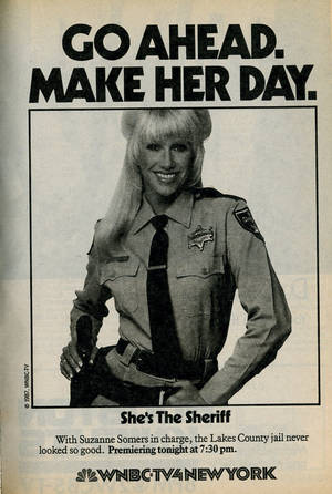 80 S Porn Ads - Random TV GUIDE Ad - She's The Sheriff
