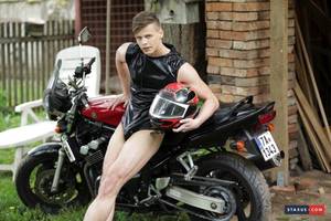 Biker Boy Porn - Leather Jacket Love Story. gay biker porn