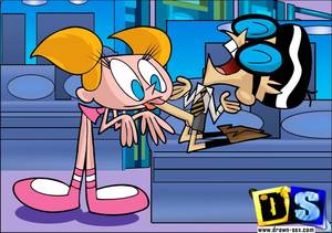 Dexters Lab Porn Dd - Dee Dee bends over to get fucked from behind while hand working Dexter's  cock - CartoonTube.XXX