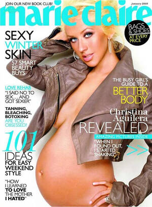 christina aguilera nude pregnant belly - Can Motherhood be Sexy? â€“ Shameless Magazine