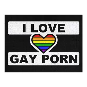 Gay Porn Puzzle - I LOVE GAY PORN - BE LOUD. BE PROUD. YOU are VALID! Funny practical joke  gift FREAK