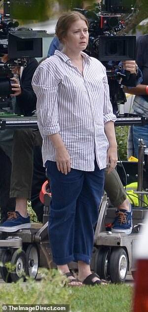 Amy Adams Xxx Porn - Amy Adams looks unrecognizable on the set of her new drama Nightb**** in  Los Angeles | Daily Mail Online