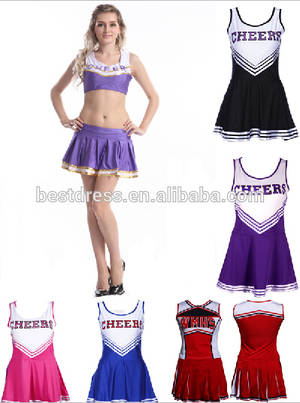 Cheerleader Schoolgirl Porn - wholesale Ladies Glee <strong>Cheerleader<\/strong> School Girl Fancy Dress <