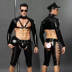 Male Costume Porn - Jsy Porn Men's Sexy Bodysuit Lingerie Police Uniform Cosplay Hot Erotic  Latex Catsuit For Sex Role Play Underwear Porno Costumes - Exotic Costumes  - AliExpress