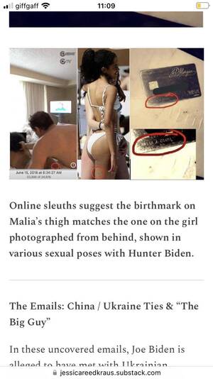 Malia Obama Sex Tape - SOS Does anyone have that screen shot that she posted re Hunter Biden using  drugs and her allegations that he was sleeping with Malia Obama and doing  coke with her? I thought