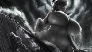 cartoon giantess huge tits - Anime Giantess Big Boobs - Giantess Porn
