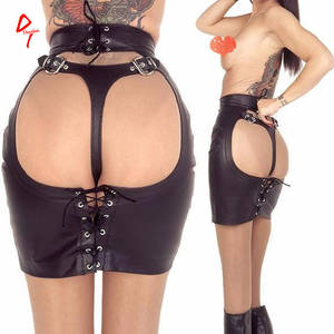 Bondage Spanking - Hot Leather Adult Games Sex Bondage Spanking Skirt Women Black Temptation  Sexy Toys Catsuit Porn Sex Product For Women-in Adult Games from Beauty &  Health ...
