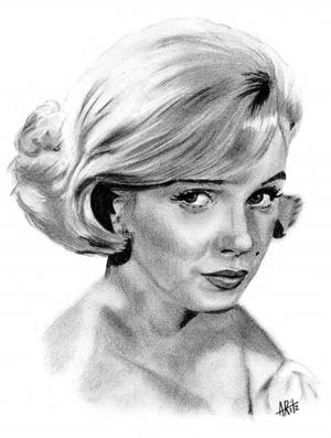 Marilyn Monroe Cartoon Porn - Marilyn Monroe by ARitz [charcoal drawing] || This image first pinned to  Marilyn