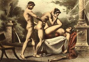 adult group sex positions - 19th-century depiction of a \