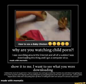 Baby Chicken Porn - How to sex a Baby Chicken why are you watching child porn?! i was searching