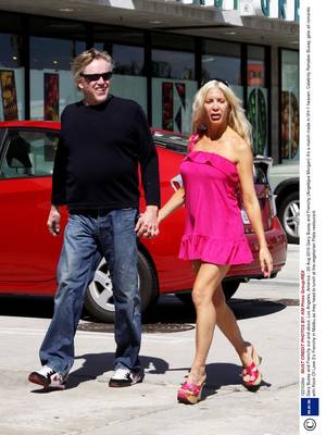 frenchie rock of love - Gary Busey and Frenchy out and about, Los Angeles, America - 26 Aug 2010