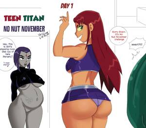 November Porn - Teen Titan - No Nut November comic porn | HD Porn Comics