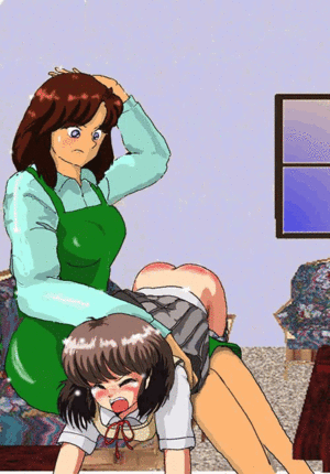 anime spanking thong - Over The Knee Spanking Cartoon