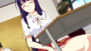 cute anime masturbating - Schoolgirl Can't Stop Masturbating In Class With Others Seeing - FAPCAT