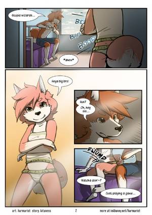 Furry Cub Porn Comics - e621 akita anthro bed bedroom brother brother_and_sister canine clothed  clothing cloud comic concentration controller cub dialogue