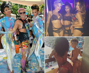 Dinah Shore Porn - Take a look into Dinah Shore the all female pool party in Palm Springs.