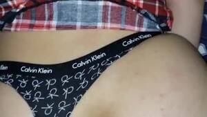 cum on thong - Daddy fucked me and cover my Calvin Klein thong with cum - RedTube