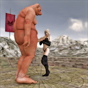 3d fantasy giant cock - Charming fantasy babe getting nailed by ogre with ridiculously huge dick at  3dEvilMonsters