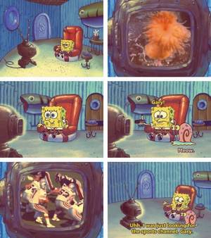 Adult Spongebob Porn - Spongebob just got caught watching sea-porn.