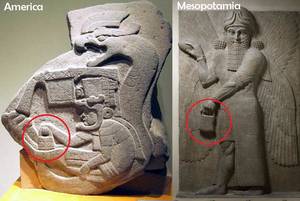 Ancient Mesopotamian Porn - Why is it that ancient civilizations in America, Egypt, and ancient  Mesopotamia depicted their deities carrying a mysterious object in their  hand?