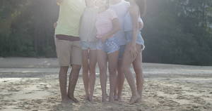 1930s interracial sex cartoons - People Taking Selfie Photo Together On Beach, Young Friends Group Posing  Outdoors Natural Light Slow