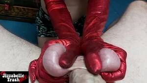 Handjob Ball Torture - CBT amateur ball squeezing handjob in gloves with post cum torture POV Porn  Video - Rexxx