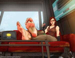 Fallout Feet Porn - Rule 34 - 5 toes barefoot bethesda softworks boots removed cait (fallout)  character request empiricalsmut fallout fallout 4 feet feet up female only foot  fetish human nuka-cola pale skin red hair soles