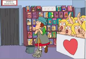 Cartoon Porn 1990s - The Cartoon Porn Shop Janitor â€” Carol Burnett vs. Family Guy
