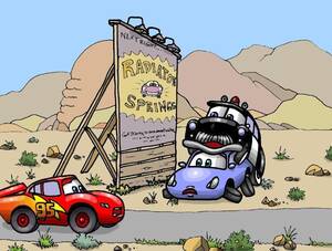 Disney Pixar Cars Sally Porn - Behind the Billboard by Nevuela
