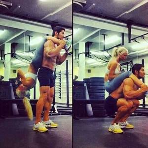 exercise together - Couple workout