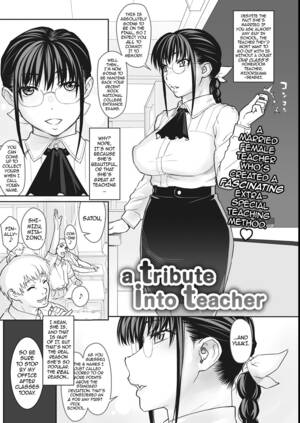 Cartoon Teacher Porn - A Tribute Into Teacher [Kiriyama Taichi] Porn Comic - AllPornComic