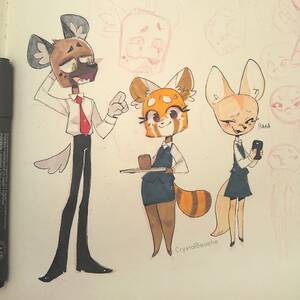 Anime Porn Head Over Heels - crystalbeastie: I can't even remember the last time I posted something in  here, but guess who's head over heels for Netflix Aggretsuko?? I just had  to draw my 3 bbies! Tumblr Porn