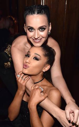 Ariana Grande Porn Tan Lines - Ariana Grande & Katy Perry from Grammys 2016: Party Pics