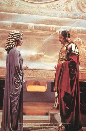 Julius Antonio Porn - Cleopatra and Julius Caesar at the tomb of Alexander the Great in the 1963  movie \