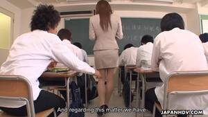 asian teacher fingering - Exciting sexy shaped Japanese teacher is getting fingered and fucked by  students