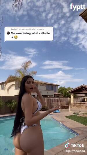 latina ass stretch marks - Phat Latina giving explanation of cellulite and stretch marks on her big ass  on TikTok - FYPTT