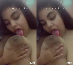 indian girl sucking tits - Very horny big tits girl india xxx video com sucking own big boobs mms
