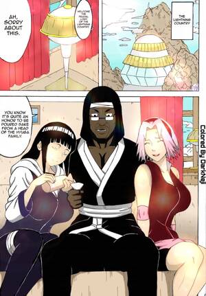 Black Naruto Porn - SakuHina (NARUTO): Sakura and Hinata serving one big black dick together â€“  Hentai Porn
