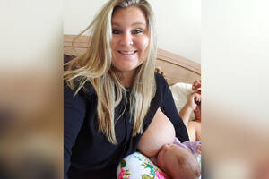 big tits forced lactation - Breastfeeding mom sues Texas Roadhouse for forcing her to cover up