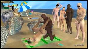 3d hentai nude beach - School Trip to a Nudist Beach 1 - Hentai busty schoolgirls who satisfy  pervy boners - Hentai City