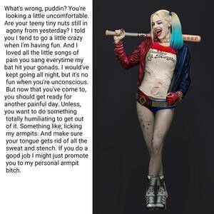 Harley Quinn Porn Captions - Harley Quinn Bondage Captions | BDSM Fetish