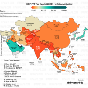 Girlsdoporn Asian - Asian Nations by GDP PPP Per Capita(2008 vs 2022)- Inflation Adjusted :  r/MapPorn