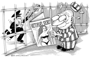 Banned Cartoon Porn - Minnesota bans pornography in prison, porn in prisons banned cartoon,  cartoons by John Pritchett