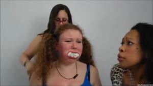 gagging a lesbian - Slutty Whore Turned Gagged Slave By Three Lesbian Women Who Loves Gagging  Girls! - Lesbian Porn Videos